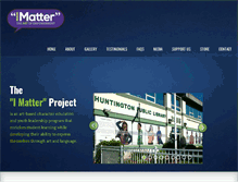 Tablet Screenshot of imatterproject.org